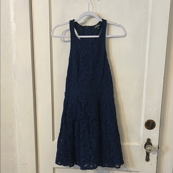 Lily Midnight Blue Backless Dress - Picture 1 of 10